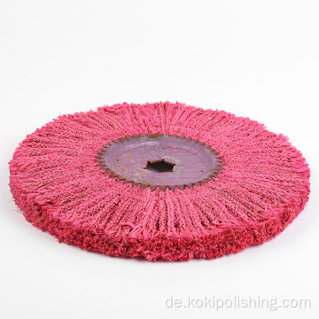 Rotes Sisal-Rad-Polierrad